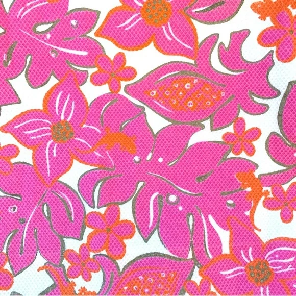 LILLY PULITZER Sleeveless Floral Knot Rope Shift Dress, pink and white - Picture 4 of 6